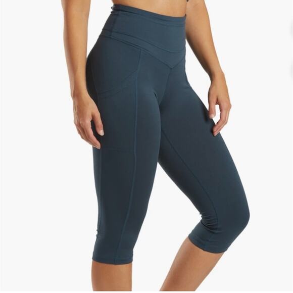 FP Movement by Free People Pants - Free People FP Movement Stay Centered Capri Yoga Leggings Deep Dive Sz L $78